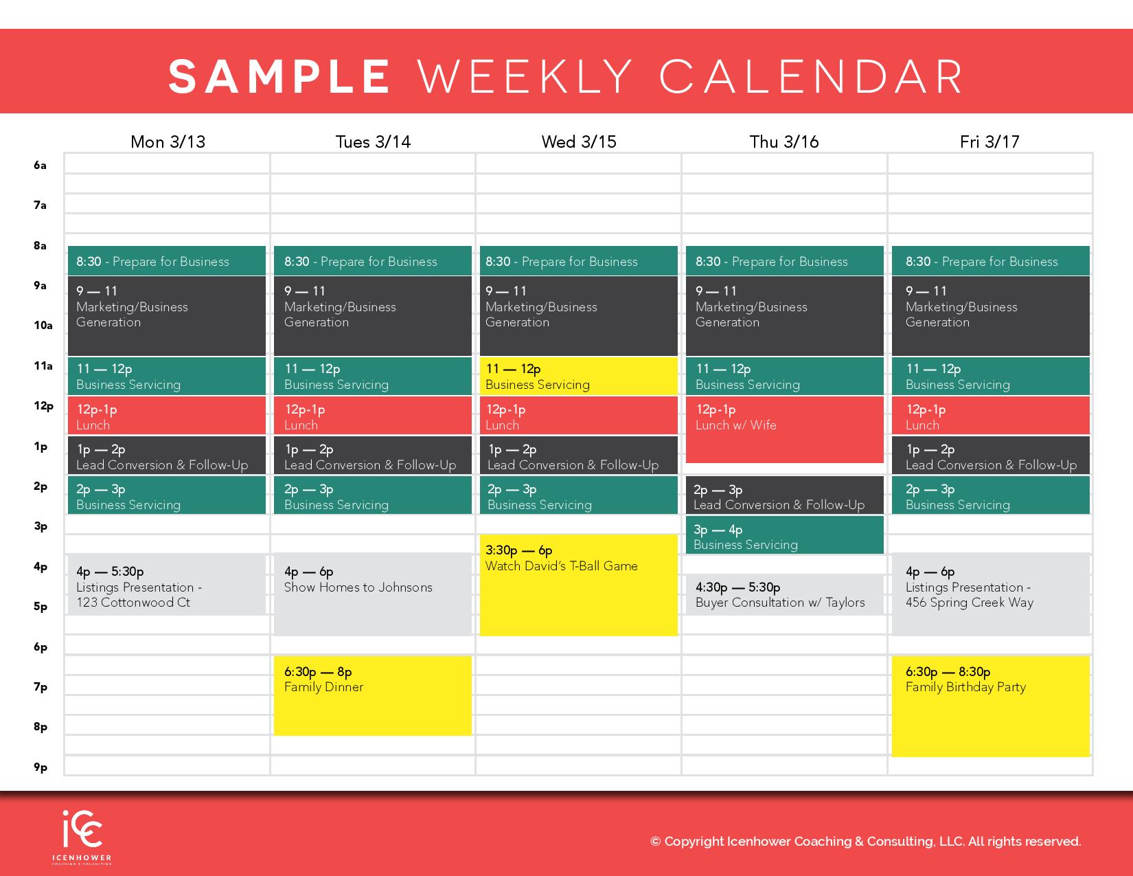 successful real estate agent daily schedule
