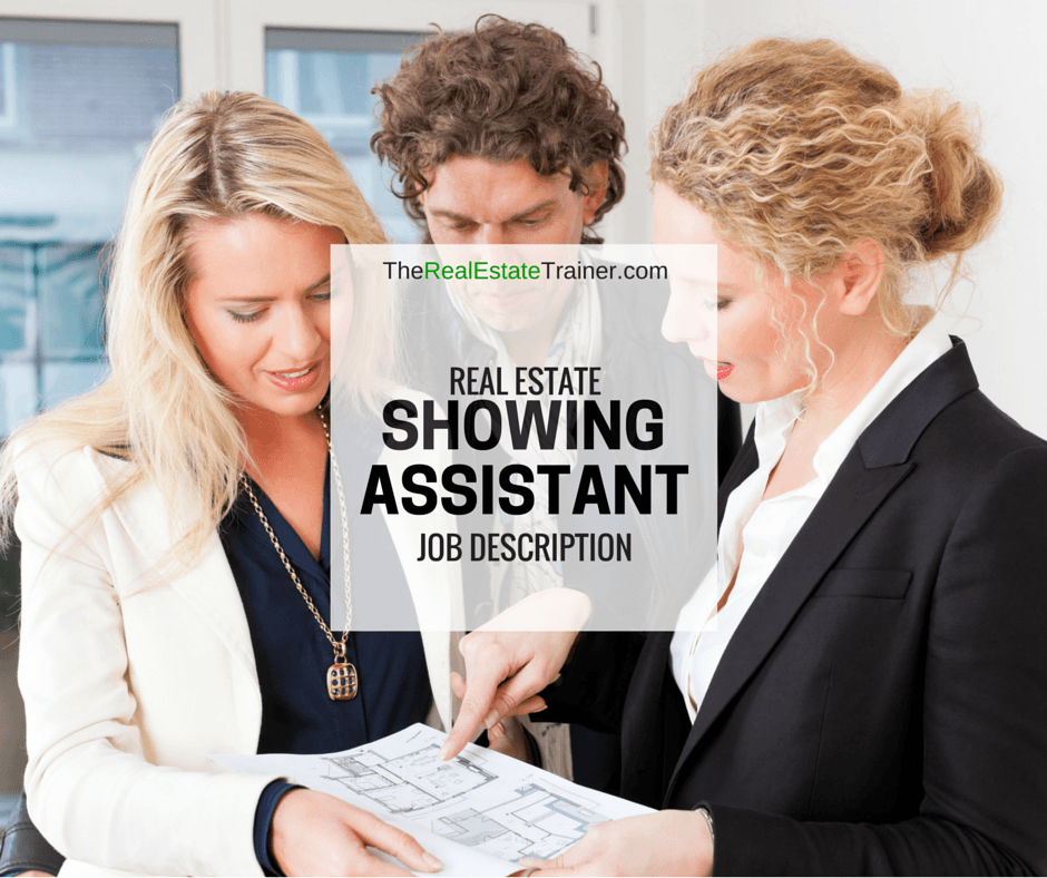 Real Estate Showing Assistant Job Description