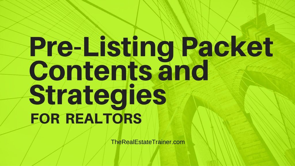 Pre-Listing Packet Contents and Strategies (2)