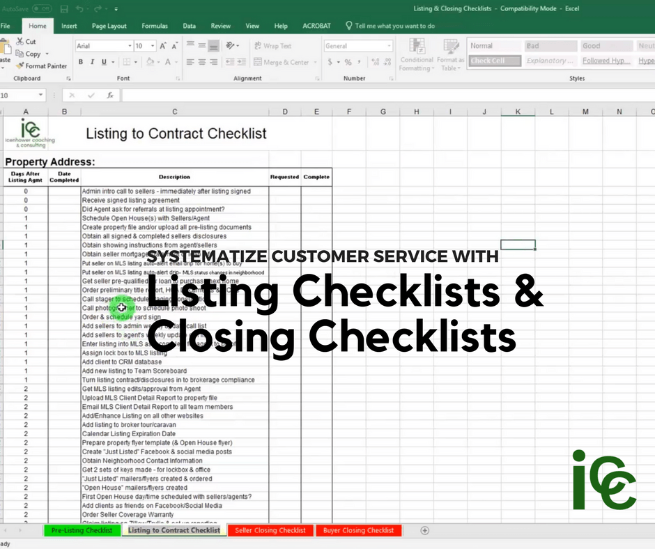 Real Estate Client Database Excel Template