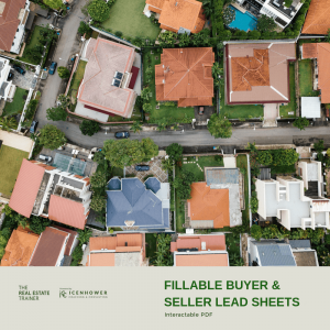 Fillable Buyer & Seller Lead Sheets
