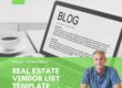 real estate vendor list template