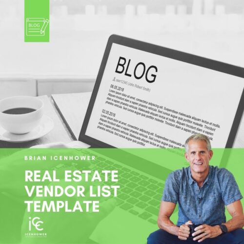 real estate vendor list template