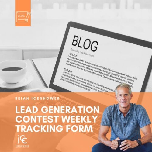 Lead Generation Contest Weekly Tracking Form