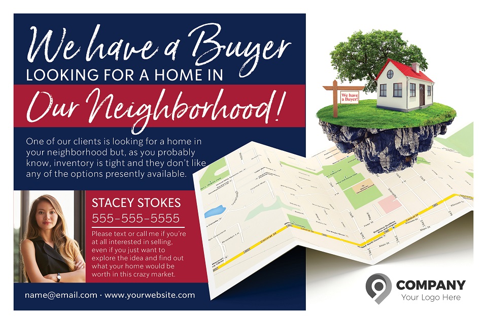 We have a Buyer Real Estate Postcard