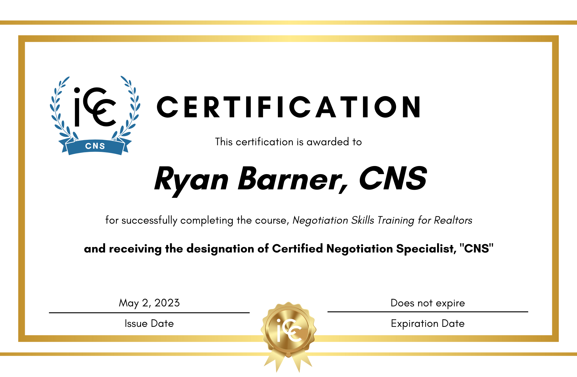Negotiation Skills - Certified Negotiation Specialist “CNS”