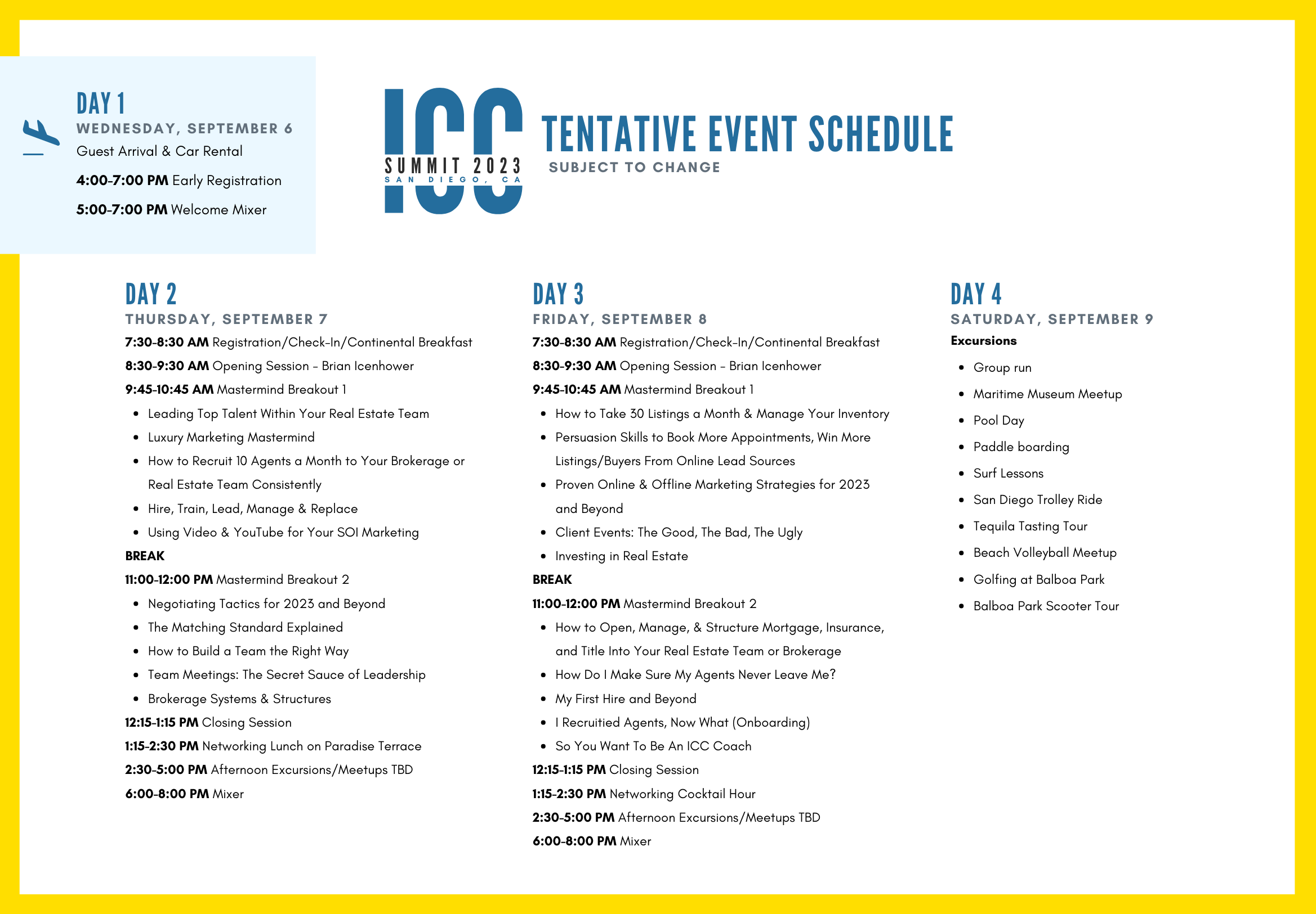 icc summit 2023 schedule agenda real estate conference