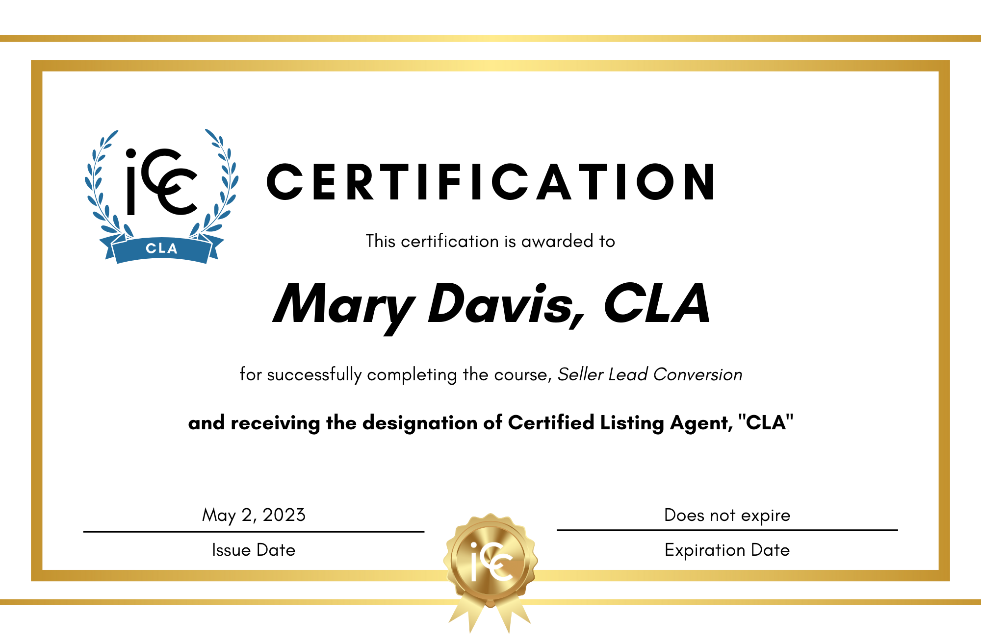 The Seller Lead Conversion Process - Certified Listing Agent “CLA”