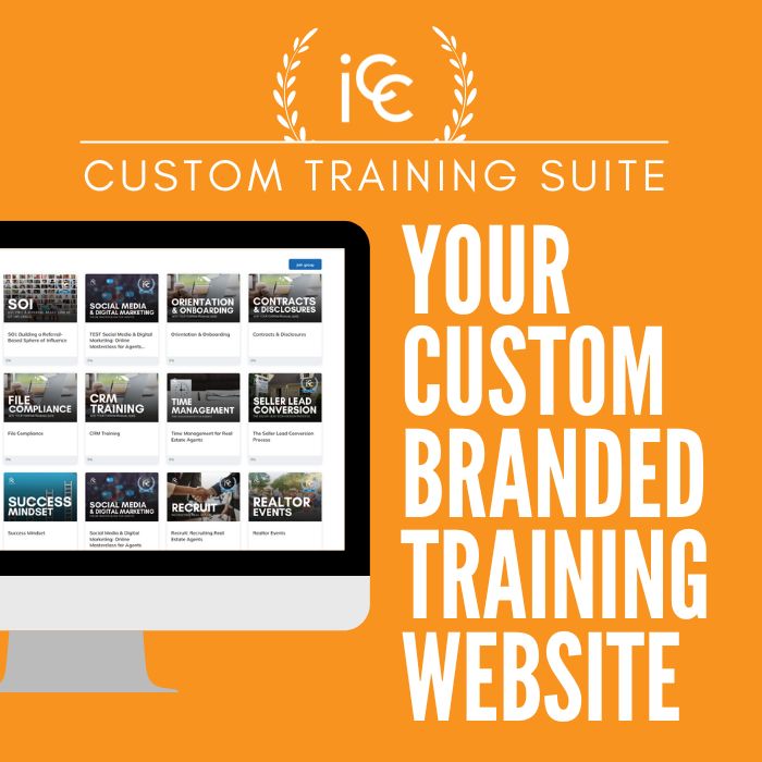 custom branded real estate training website