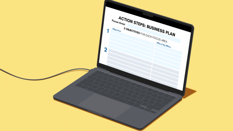 Action Steps Worksheet Fillable Form Product Image